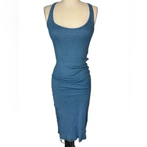 Ralph Lauren blue label Blue Sleeveless tank Dress 100% cotton spring summer